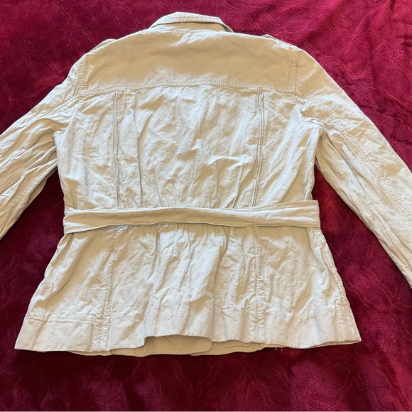 MOSCHINO Beige Button-UpLightweight Jacket, Flap Pockets - Medium - Picture 11 of 14